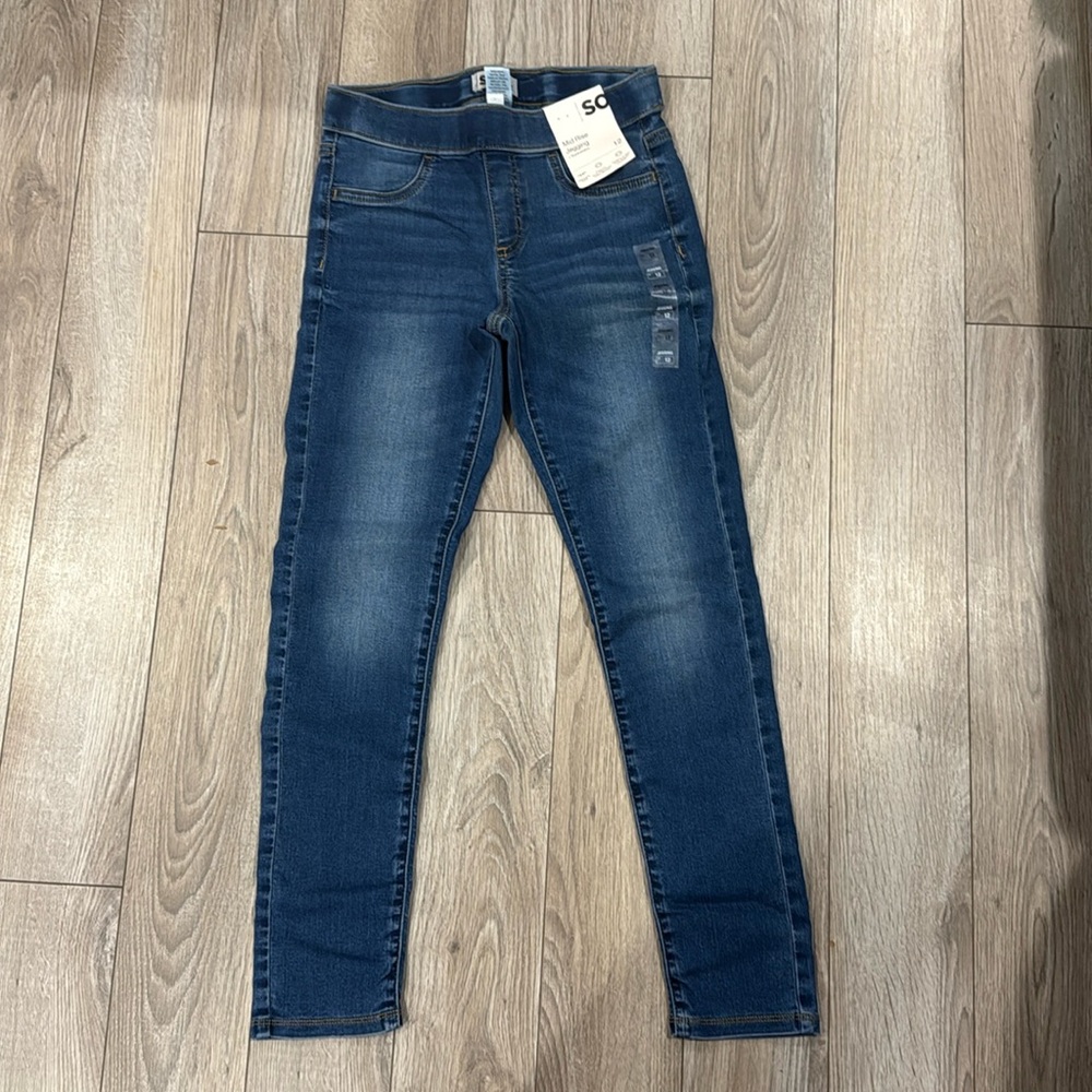 NWT Girls Mid Rise Jeggings Size 12